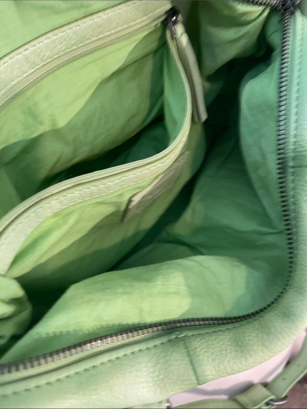 We The Free Baby Emerson MATCHA Leather Crossbody Satchel - Picture 5 of 8